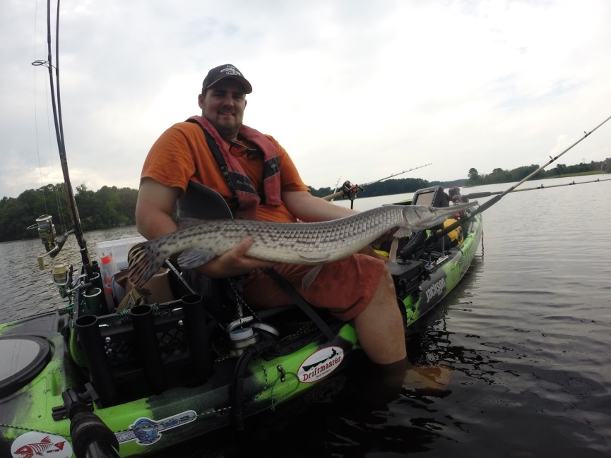 Josh Dolan YakAttack Regional Team member-Longnose Gar