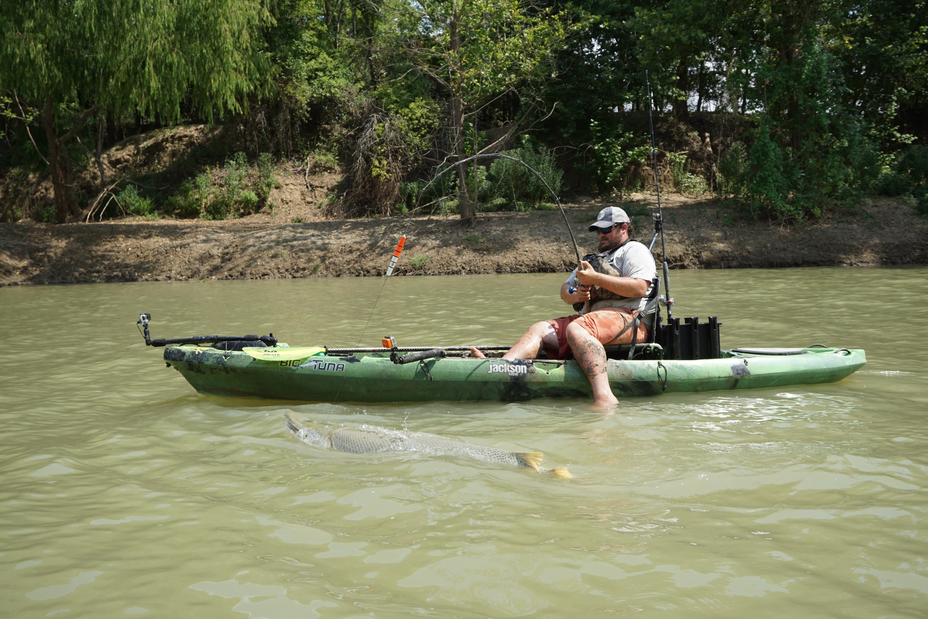 Josh Dolin Alligator Gar Jackson Kayak Big Tuna 