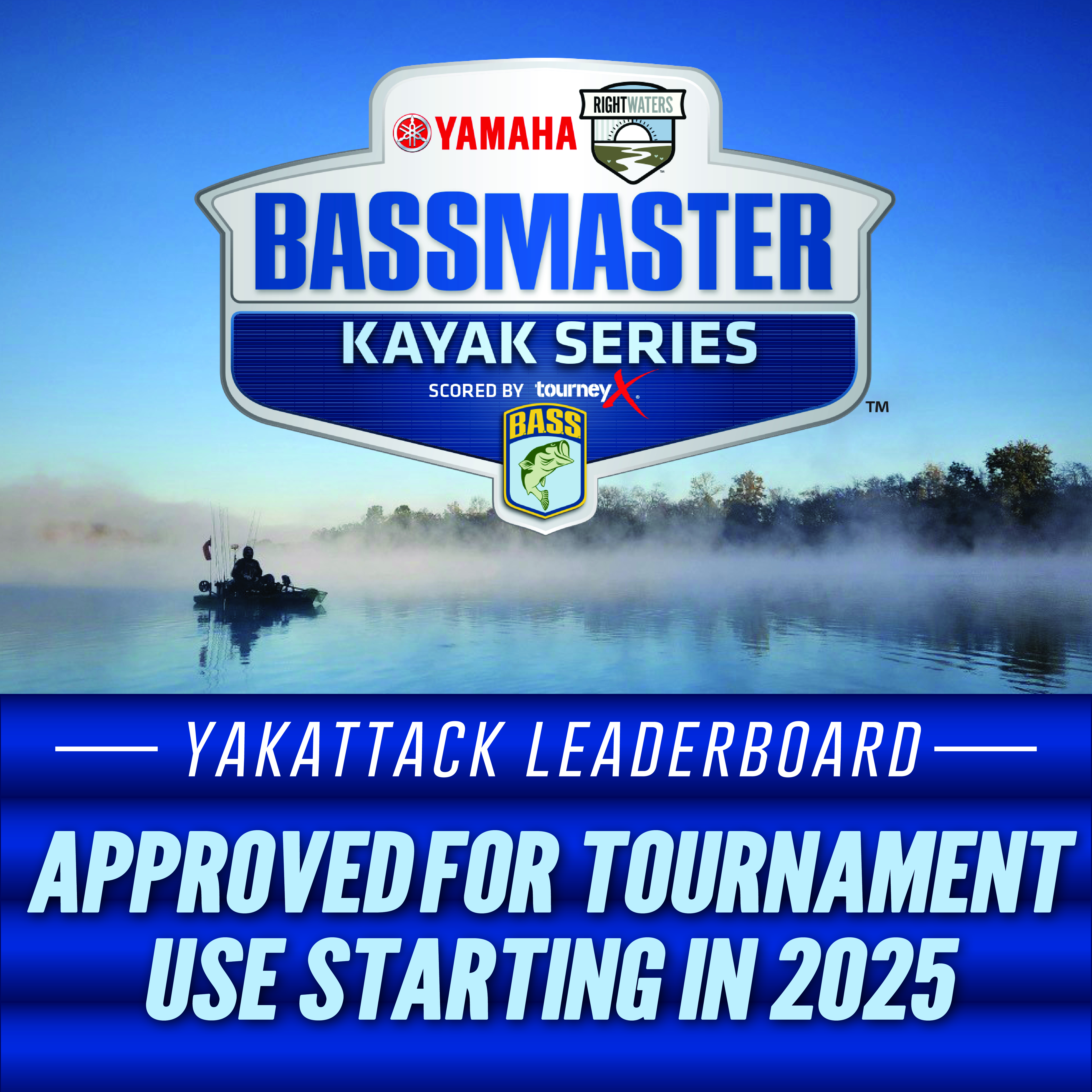 Bassmaster Kayak Series Approves the YakAttack LeaderBoard for 2025 tournament use